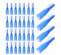 Zerodeko 50pcs Finger Toothbrush Adult with Soft Bristle for Effective Tooth Cleaning, Featuring a Rounded Short Handle, Nonslip Grip, and Convenient Portability, for Prison Supplies
