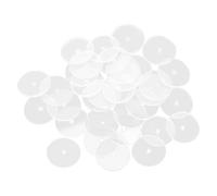 Zerodeko 50pcs Flat Earring Backs for Heavy Earrings, No Pull Piercing Discs, Ear Lobe Support Patches for Droopy Ears, Jewelry Making Accessories