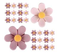 Zerodeko 50pcs Flower Push Pins Thumb Tacks Realistic Flower Design Floral Shape Plastic Metal Construction Versatile Display Decorative for Bulletin Board Office Use