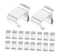 Zerodeko 50pcs Metal Outdoor Gutter Light Hooks Weather-Resistant String Clips for Garden Patio Fence Posts Compatible with Various Seasonal Lighting Decorations