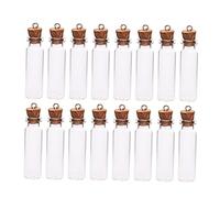 Zerodeko 50pcs Mini Glass Bottle Apothecary Jars with Lids Mini Cork Bottles Transparent Wishing Tiny s with Cork Jars Wish Clear with Empty