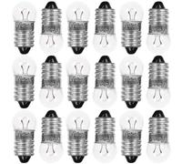 Zerodeko 50pcs Mini round Light Bulbs E10 6v for Electrical Experiments with Glass and Aluminum Material, Stable and Easy to Carry, for Primary Schools and Science Teaching Supplies
