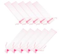 Zerodeko 50pcs Small Gauze Drawstring Bags for Jewelry and Nuts Storage, Reusable Party Treats Pouches with Easy Access Design, Present Bags for Birthdays and Events
