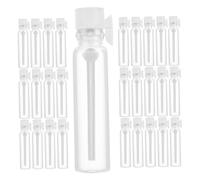 Zerodeko 50pcs Small Glass Bottles with Secure Stopper Caps Mini Spray Bottles for Travel Perfume Toner Lotion and Skincare Containers Portable Toiletries Jars for Travel Use