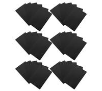 Zerodeko 50pcs Smooth Blank Name Cards Aluminium Alloy Metal Sheets Lightweight Not Easy to Aging Elegant Workmanship for Engraving Machine Test