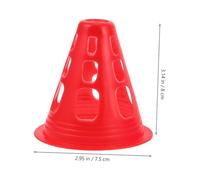 Zerodeko 50pcs Training Cones for Roller Skating Practice Soft Traffic Markers in Colors Red Blue Yellow Green and Portable Sports Training Props for Parks Schools and Community Use