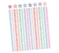 Zerodeko 540Pcs Colorful Origami Paper Star Strips for Folding Paper DIY Handcrafts Lightweight Double-Sided for Traditional Shapes and Art Projects Gift for Family Fun and Crafting