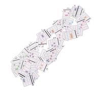 Zerodeko 57pcs Beginner Guitar Chord Chart Cards Music Learning Guide for Classes Students Practice Learning Supplies Portable Guitar Chord Diagram Reference Guide