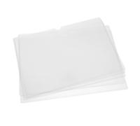 Zerodeko 5pcs A4 PVC Hard Document Protective Covers for Business Licenses, File Jackets with Half-Round Cut, Office Filing Accessories for Document Protection