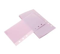 Zerodeko 5pcs A6 Budget Cash Envelopes with Left Opening Design, Pp Material Loose Leaf Binder Inserts, Easy to Carry Budget Binder Pockets for Outdoor Financial Management and Daily