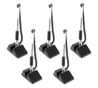 Zerodeko 5pcs Adhesive Desktop Pens Gel Point Pen 6.29x2.75x0.79in Smooth Writing Plastic Anti Theft Office Supplies for Office and Shopping Mall