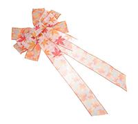 Zerodeko 5pcs Autumn Wreaths Front Door Pull Bow Ribbons Big Present Bow Wreath