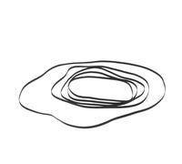 Zerodeko 5pcs Black Rubber Vinyl Turntable Belt Replacement for Vintage Record Player and Gramophone, Wear Resistant Sound Enhancement Drive Belt for Phonograph Maintenance and DIY
