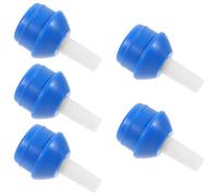 Zerodeko 5pcs Blue Desoldering Pump Tips Replacement Solder Sucker Nozzles High Temperature Resistant Soft Silicone Accessories for Industrial Soldering Equipment