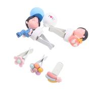 Zerodeko 5pcs Car Aroma Decoration Cute Cartoon Couple Air Vent Clips Easy Installation Car Interior Ornament Durable Design Includes Fragrance Pads
