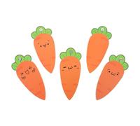 Zerodeko 5pcs Carrot Notepad Small Memo Pad Paper Rotatable Binder Memo Pad for Organising, Personalising and Planning, for Students and Travelers, Travel Diaries and Listing Ideas