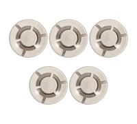 Zerodeko 5pcs Effects Pedal Nail Head Pedal Cap Footswitch Toppers Guitar round Volume Knob Caps for Musicians