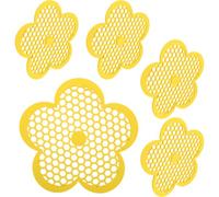 Zerodeko 5pcs Floating Bee Watering Station with Flower Shape Design, Eva Material No Sinking Bee Water Feeder for Outdoor Floating Island Use and Ponds, Drowning Proof Solution