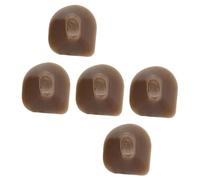 Zerodeko 5pcs Flute Tail Rubber Bricks Mute Pads Flute Button Mats Instrument Accessories for Wind Instruments Professional Repair Parts for Musicians