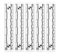 Zerodeko 5pcs Forensic Evidence Marker Ruler with Magnetic Plastic Design, Measurement Reference for Crime Scene and Laboratory Use, Versatile Application for Scene Marker Evidence Card