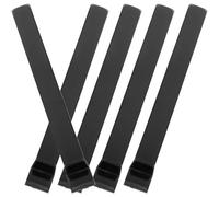 Zerodeko 5Pcs Glossy Black Piano Keytops Replacement Set Universal Piano Keyboard Parts and Musical Instrument Supplies