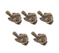 Zerodeko 5Pcs Magnetic Bird Door Hinge Decorative Toppers - Brass Sparrow Hinge Heads with Multi-Purpose Use for Shelving and Cabinets