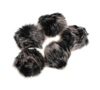 Zerodeko 5pcs Microphone Windproof Fur Cover for Lapel Mic Functioning as Windscreen Microphone Cover for Public Speaking and Outdoor Recording