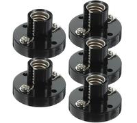 Zerodeko 5Pcs Mini Screw Socket Light Bulb Holders Metal Base Lamp Sockets for DIY Electrical Circuits and Lighting Accessories Compatible with Small Screw Bulbs