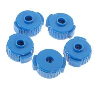 Zerodeko 5pcs Plastic Drum Quick Release Nuts Kit for Cymbal Installation and Removal Easy to Use Drum Replacement Parts for Fast Setup Blue Color for Drummers the Go