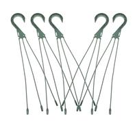 Zerodeko 5pcs Plastic Flower Pot Hooks for Hanging Planters and Baskets with Good Load-Bearing Capacity and Easy Installation, for Homes and Shelves