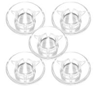 Zerodeko 5pcs Plastic Footswitch Topper Caps for Guitar Effect Pedals Footswitch Knob Covers for Effect Pedal Protection and Extended Service Life