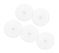 Zerodeko 5pcs Plastic Pickle Jar Press Plates for Vegetable Fermentation Fermenting Weights Compatible with Jars Home Pickling Fixer Tool for Healthy Homemade Fermented Foods