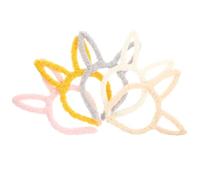 Zerodeko 5pcs Plush Bunny Ear Headbands for Party and Costume Ball, Lightweight and Versatile Hair Accessories, Stylish Photo Prop for Easter and Carnival Celebrations Random Color