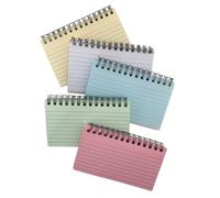 Zerodeko 5pcs Portable Spiral Bound Pocket Notebook with Tearable Coil, Lightweight Paper Note Pad for School and Office, Small Lined Writing Pads for Easy Carry and Quick Notes