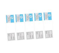Zerodeko 5pcs Prepared Oral Epithelial Cells Glass Microscope Slides for Biology Teaching No Edges Premium Transparent Material Compatible with Microscopes Educational Specimens for