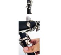 Zerodeko 5pcs Rubber Clarinet Thumb Rest Cushion Providing Extra Thumb Support and Correct Position for Wind Instrument Accessories in White