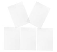 Zerodeko 5pcs Shrinky Sheets Printable Heat Shrink Sheets for Children, White Bops, Smooth Texture, Resist Deformation, for Crafting Projects and Art Classes