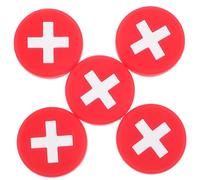 Zerodeko 5Pcs Tennis Racket Silicone Dampeners National Flag Design Lightweight Shock Absorbers Vibration Dampening Supplies for Professional Racquets