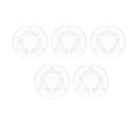 Zerodeko 5pcs Transparent Guitar Pedal Footswitch Caps Foot Pedal Protector Covers for Effect Studio and Stage Use Enhanced Tactile Feedback