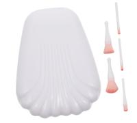 Zerodeko 5pcs Travel Makeup Brush Set with Mirror Compact Storage Case Soft Skin-friendly Bristles Cosmetic Brushes for Women Portable Professional Beauty Tools for Home and Salon Use