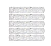 Zerodeko 5pcs White Resin Nail Art Brush Pen Holder with 5 Slots and Widened Base, Stable and Prevents Tipping, Stylish Modern Minimalist Design for Desk or Busy Salons