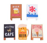Zerodeko 5pcs Wooden Memo Message Holder Japanese Style for Coffee Shop Home Desk Multi-Function Picture Holder Reusable Card Clip for Party Favors and Everyday Use