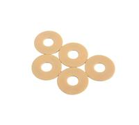Zerodeko 5Pcs Yellow Gold Toggle Plate Treble Ring Rhythm Washer for Electric Guitar Gn603 Guitar Switch Washer Set