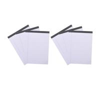 Zerodeko 6 Books Legal Pads Note Pads for Office Thick Notepad Paper White Wide-ruled Lines 30 Sheets Each User-friendly Design Smooth Writing Experience for Home Study Areas