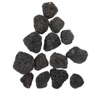 Zerodeko 6 Packs Black Natural Volcanic Rocks for Aquarium and Succulent Bonsai Planter, Porous Gravel Mixed Size and Rough Textures, for Tabletop Fountain Systems and Micro Ecological