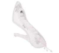 Zerodeko 6 Pcs Earrings Storage Stand Jewelry Display Holder Stand 6.29x4.72x1.77in Resin Cloth High Heel Shoe Shape Creative Design Easy to Store for Store and Occasion