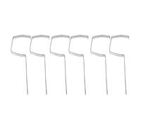 Zerodeko 6 Pcs Heavy Duty Metal Gutter Support Bracket for Roofs, Sturdy Iron Rain Gutter Rack with Versatile Compatibility and Enhanced Drainage Efficiency, Silver Finish for Long-Lasting