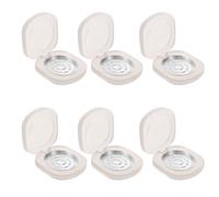 Zerodeko 6 Sets Empty Deodorant Holder with 42mm Removable Aluminum Pan