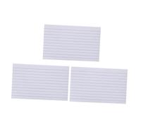 Zerodeko 600pcs Double Sided Lined Index Cards White Flashcards for Studying and Presentation Smooth Writing Portable Note for School Office Exam Memory Tools