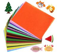 Zerodeko 60Pcs Colorful Felt Fabric Sheets 30X20Cm Assorted Craft Felt Cloth for Sewing, Patchwork, Quilting and DIY Projects in Multiple Solid Colors